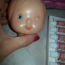 Рисуем глаза советской кукле