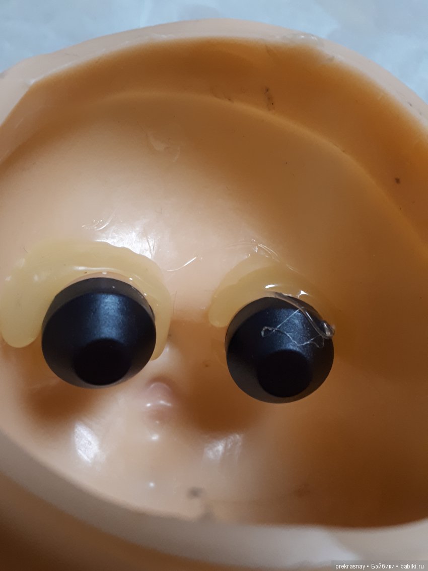 Выход всегда есть, ремонт глаз кукле СССР (фото 4)