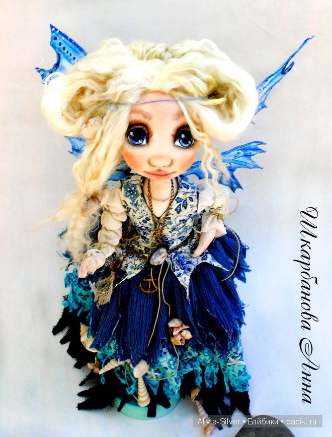 Совсем новенькая авторская малышка из ткани (фото 3)