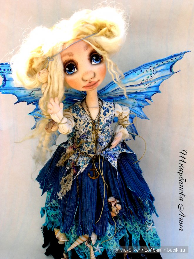 Совсем новенькая авторская малышка из ткани (фото 2)