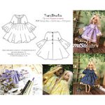 Рисуем и шьем. Платье, туника на куклу 1/6