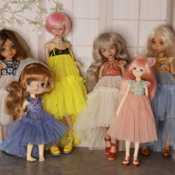 куклы собрались на ярмарку