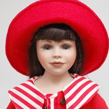 Редкая фарфоровая кукла Samanta, автора Brigitte von Messner