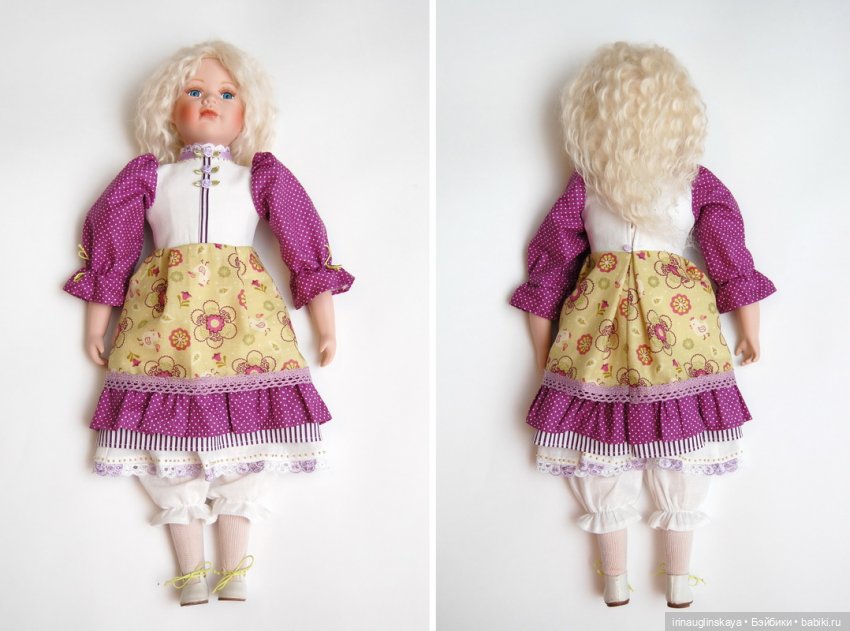 Переделка фарфоровой куклы или как многотиражку превратить в единственную и неповторимую (фото 3)