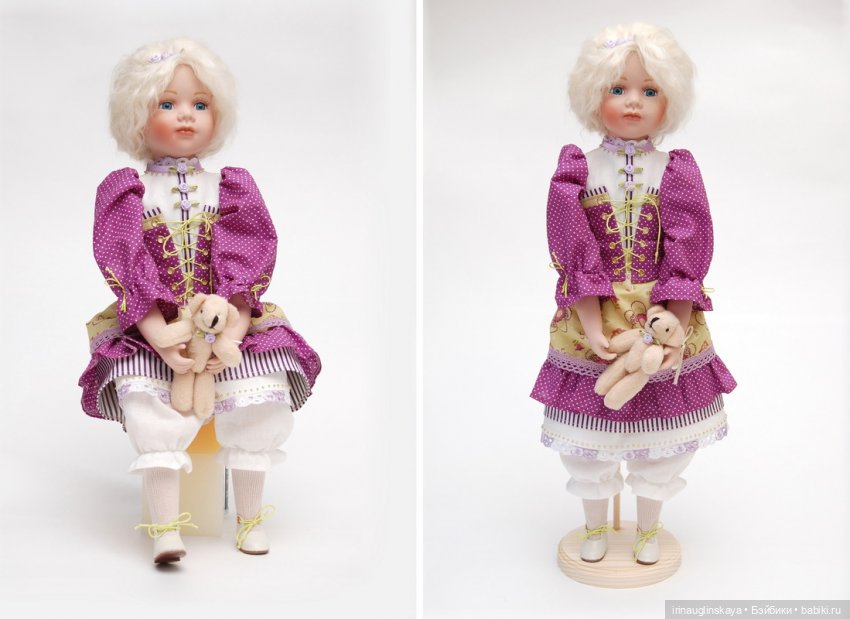 Переделка фарфоровой куклы или как многотиражку превратить в единственную и неповторимую (фото 6)