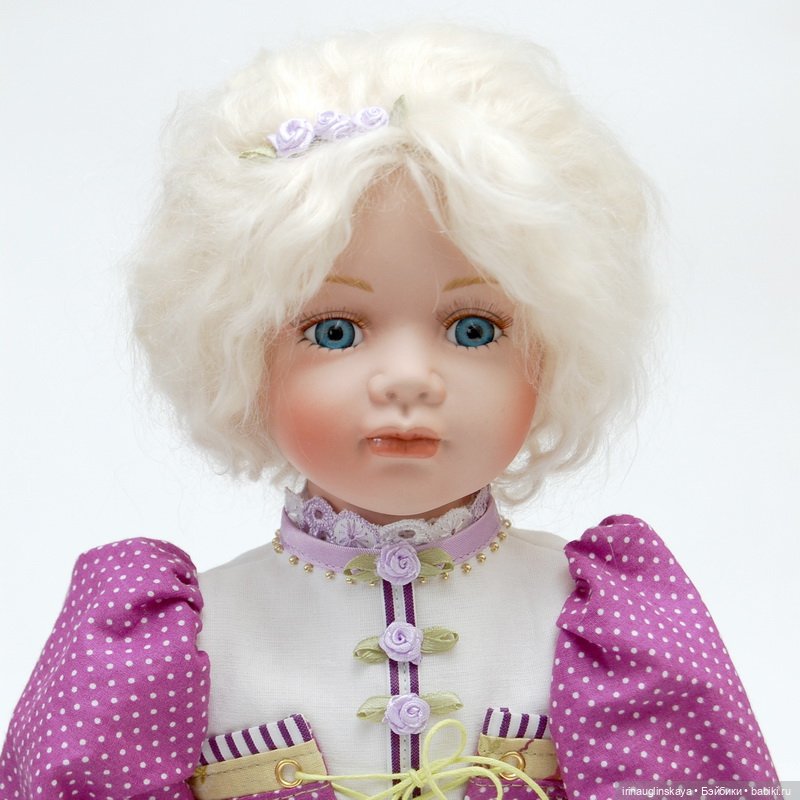 Переделка фарфоровой куклы или как многотиражку превратить в единственную и неповторимую (фото 7)