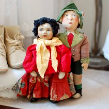 Старинные текстильные куклы