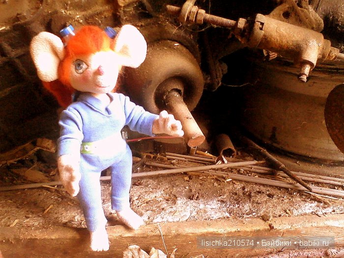 Гайка спешит на помощь! Авторская текстильная кукла из мультика "Чип и Дейл спешат на помощь" (фото 9)