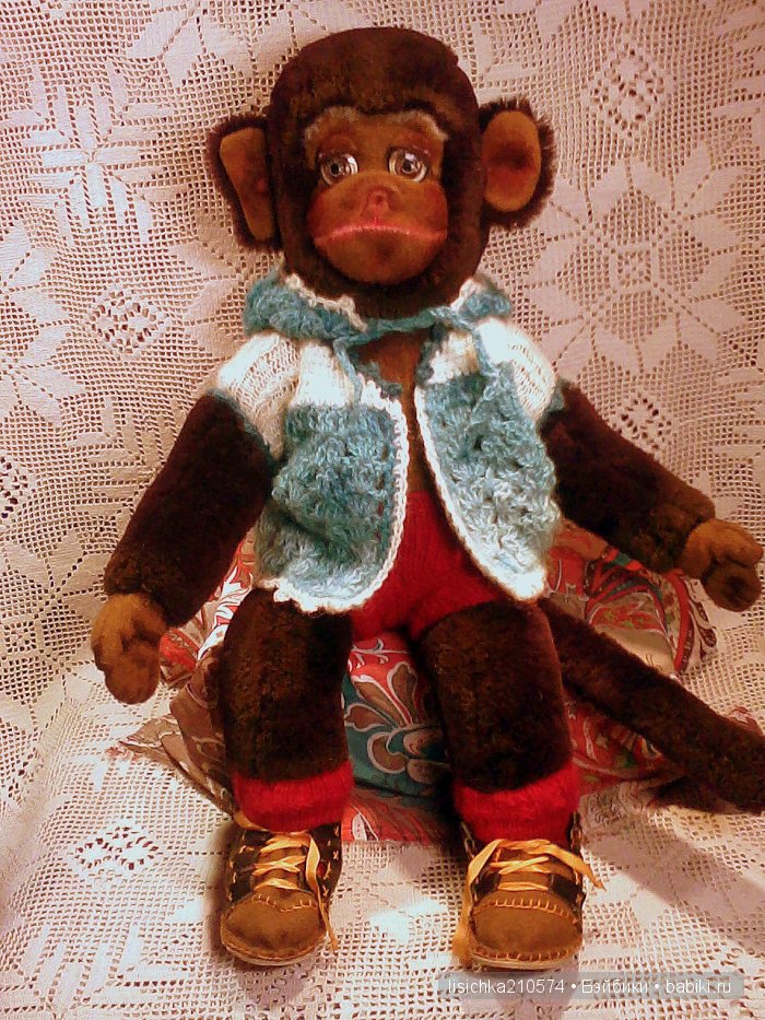 Обезьянка "Чи-Чи-Чи", нет, она не продавала кирпичи. Игрушка от Федоровой Надежды (фото 4)