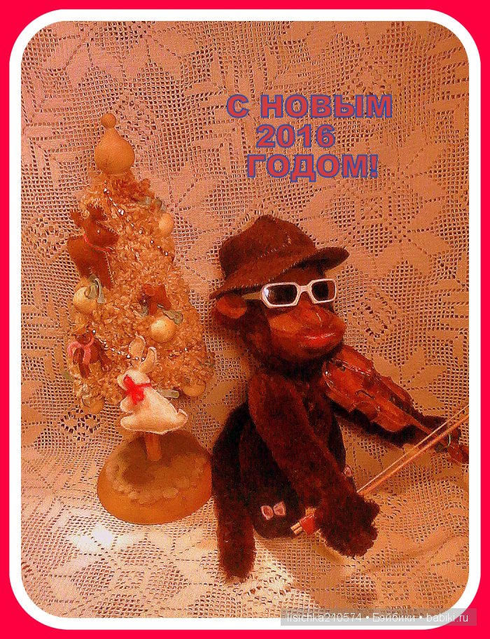 Мартышка "Манана" - любит не только бананы! Авторская игрушка от Федоровой Надежды (фото 4)