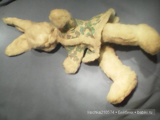 "Зайку бросила хозяйка..." Нет! вновь приобрела! Реставрация винтажной игрушки