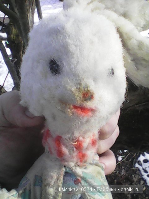 "Зайку бросила хозяйка..." Нет! вновь приобрела! Реставрация винтажной игрушки (фото 4)