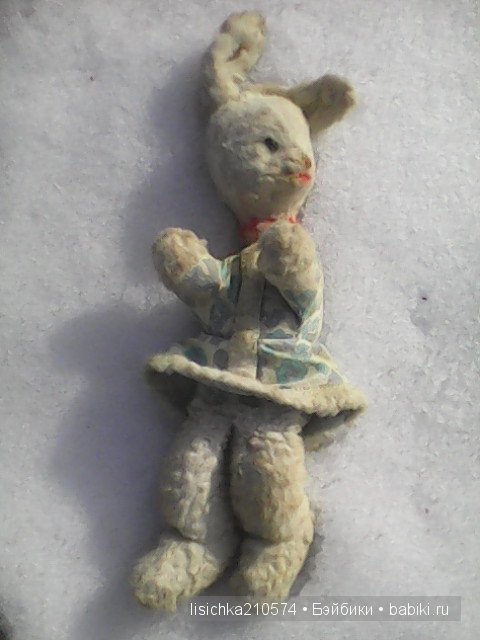 "Зайку бросила хозяйка..." Нет! вновь приобрела! Реставрация винтажной игрушки