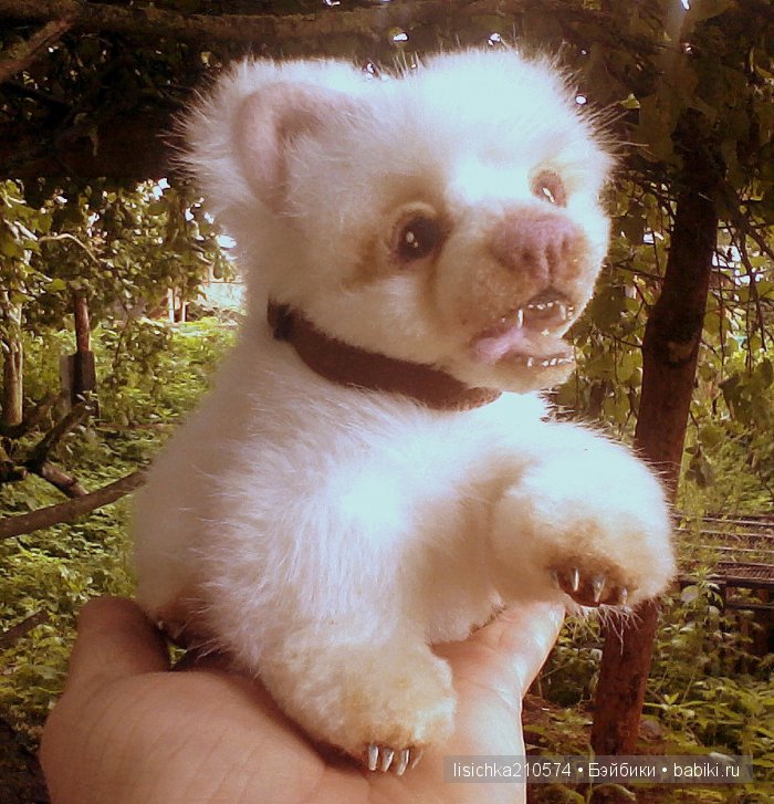 Жил-был песик, не очень мокрый носик! Авторская игрушка Федоровой Надежды