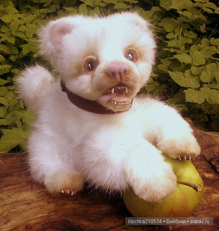 Жил-был песик, не очень мокрый носик! Авторская игрушка Федоровой Надежды