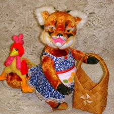 "Лисичка-сестричка" авторская игрушка ручной работы от Федоровой Надежды