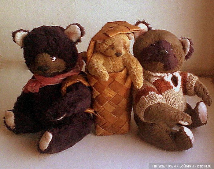 Мишки Тедди - талисманы. Игрушки Федоровой Надежды