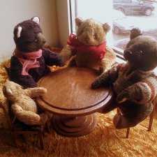 "Сказка о том, как мишки в дорогу собирались". Игрушки ручной работы Федоровой Надежды