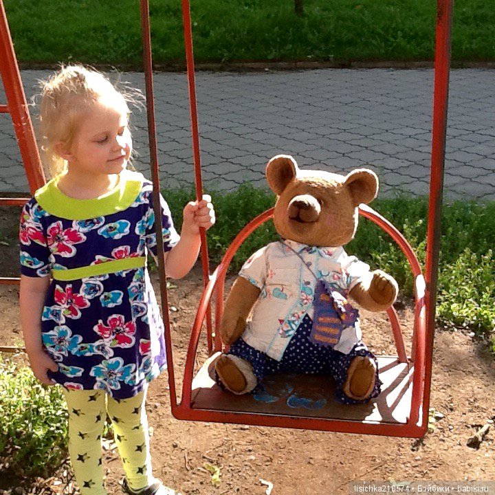 Маленькая история о большом мишке, игрушки Федоровой Надежды