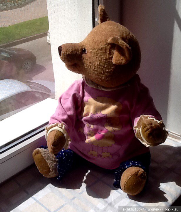 Маленькая история о большом мишке, игрушки Федоровой Надежды