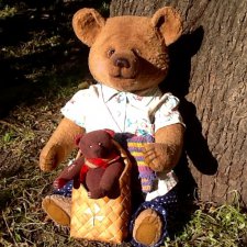 Маленькая история о большом мишке, игрушки Федоровой Надежды