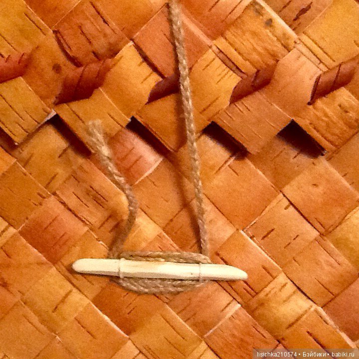 Просто приходил Серёжка... а я опять плела немножко. Плетение из бересты (фото 5)