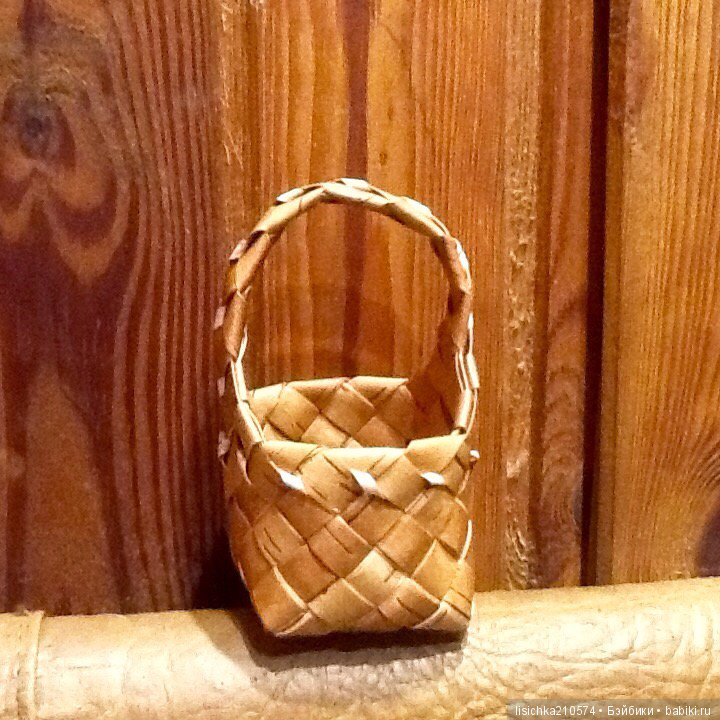 Новые корзиночки — Аксессуары для кукол своими руками: идеи (фото 3)