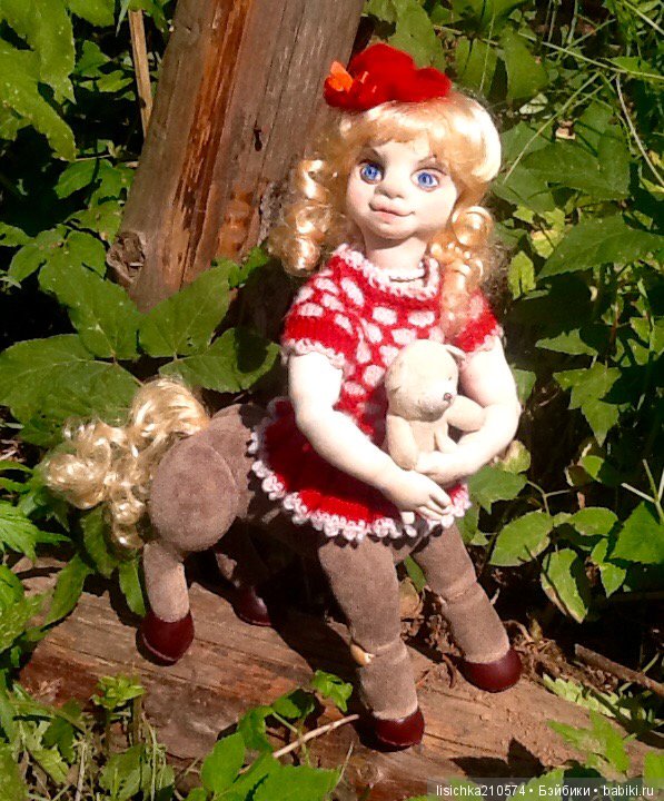 КЕНТАВРЁНОК Лидия. Необычная текстильно-шарнирная кукла
