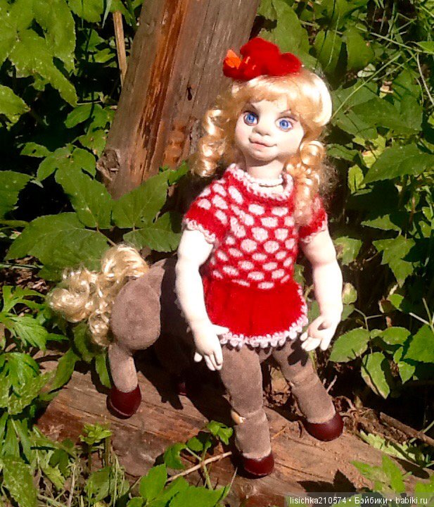 КЕНТАВРЁНОК Лидия. Необычная текстильно-шарнирная кукла (фото 9)