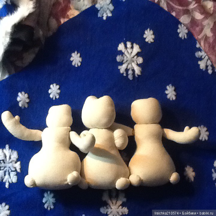 Снеговик — Текстильные игрушки и примитивы: кофейные