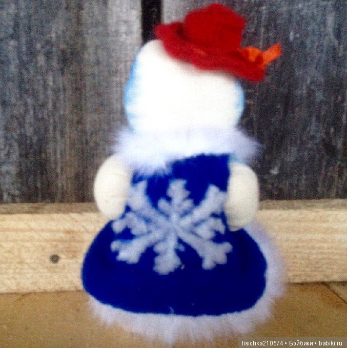 Снеговик — Текстильные игрушки и примитивы: кофейные (фото 2)