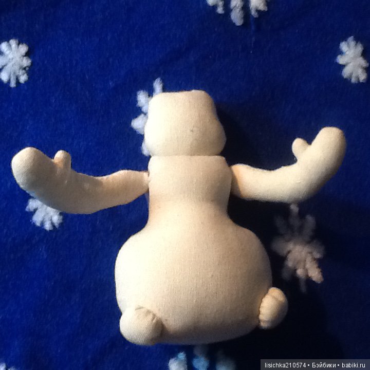 Снеговик — Текстильные игрушки и примитивы: кофейные (фото 6)