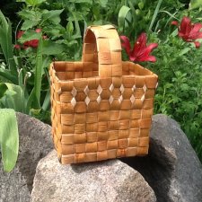 К ягодному сезону готовы! Плетение из бересты. Корзина
