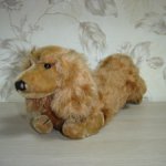 Старинная игрушка такса Steiff , 16 см