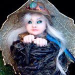 Фея Элинор, изумрудная стражница. Авторская миниатюра