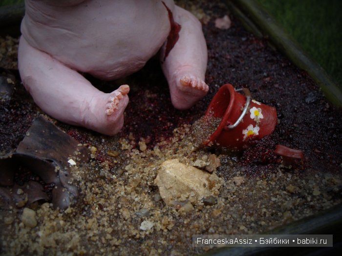 авторская кукла Детеныш Рукоглаза