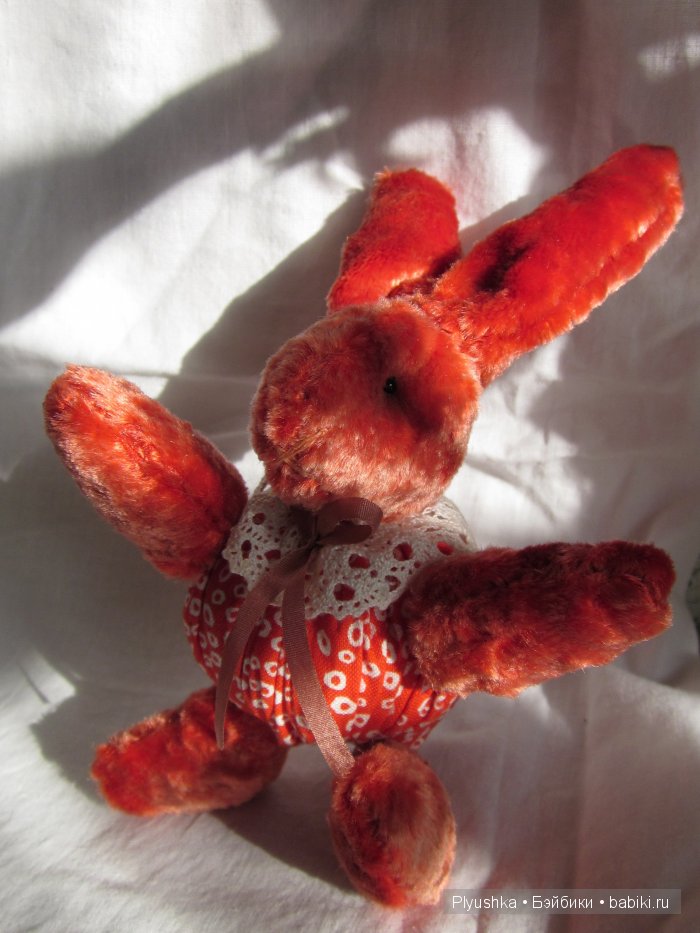 Плюшевый зайка, реплика. Первый опыт (фото 3)