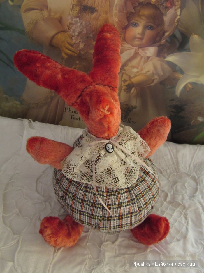 Заяц II, реплика зайчика 1934г. артели «Художественная игрушка» (фото 2)