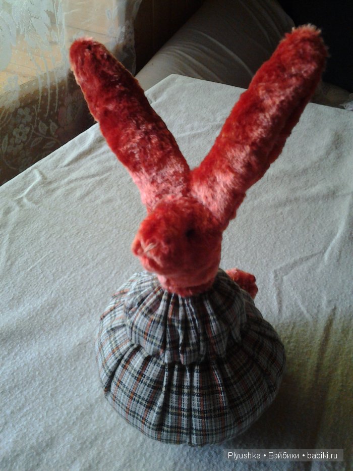Заяц II, реплика зайчика 1934г. артели «Художественная игрушка» (фото 9)