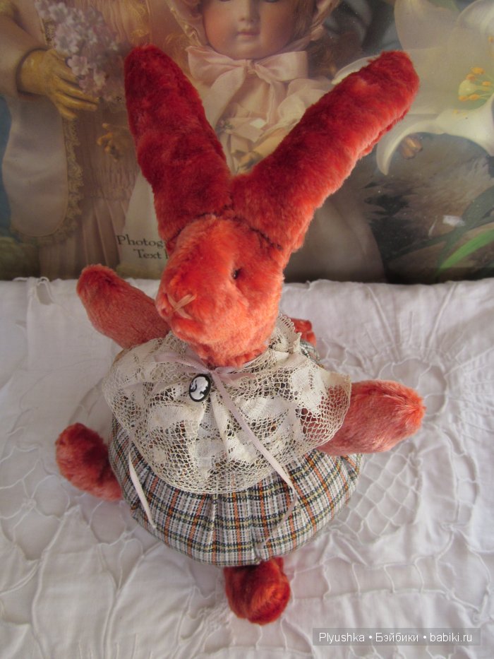 Заяц II, реплика зайчика 1934г. артели «Художественная игрушка» (фото 4)