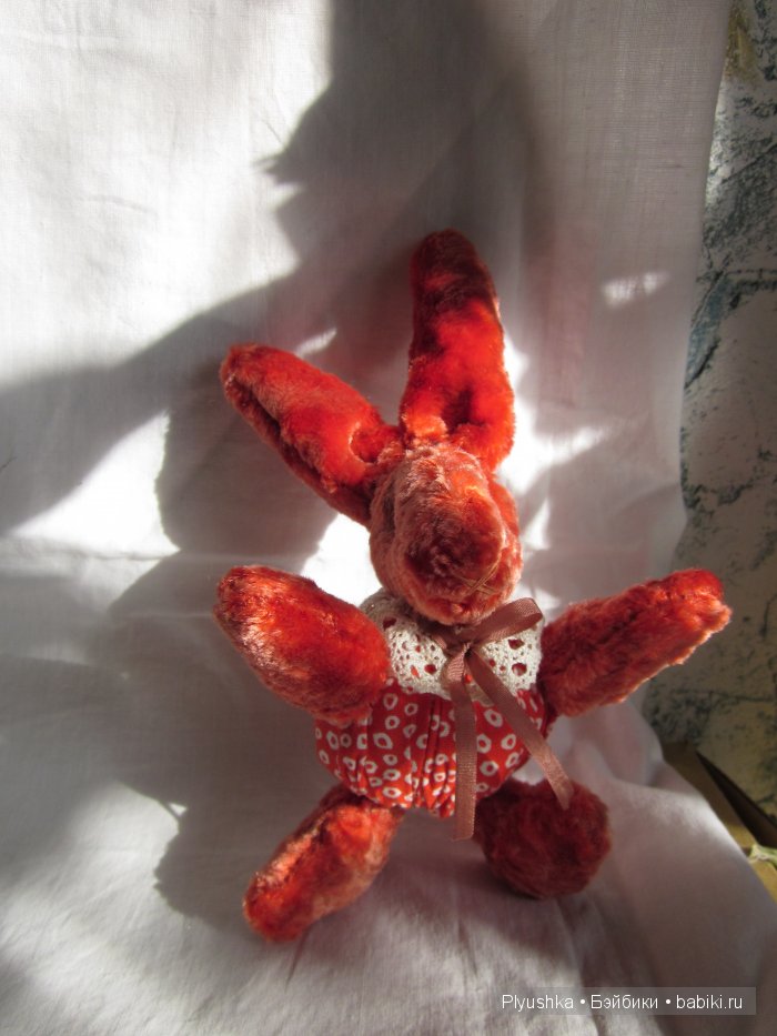 Заяц II, реплика зайчика 1934г. артели «Художественная игрушка» (фото 7)