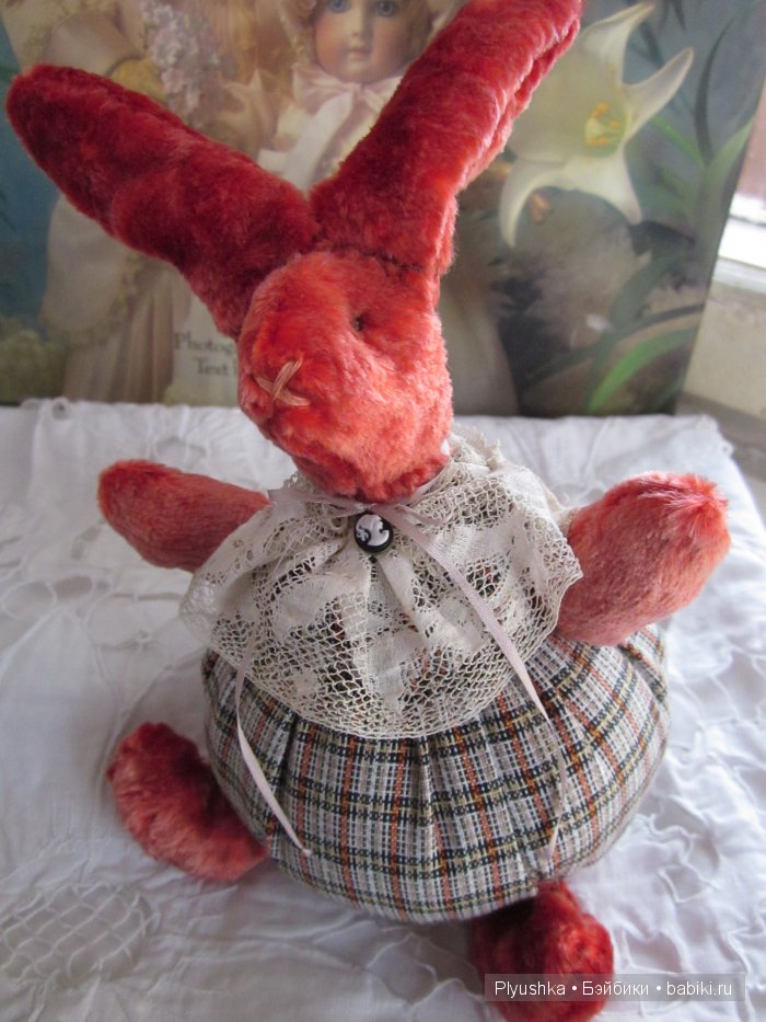 Заяц II, реплика зайчика 1934г. артели «Художественная игрушка» (фото 6)