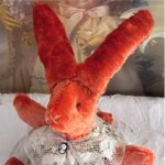 Заяц II, реплика зайчика 1934г. артели «Художественная игрушка»