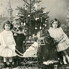 Старинные рождественские открытки и фотографии