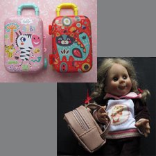 Чемоданы и рюкзак для кукол. Снижение цены!