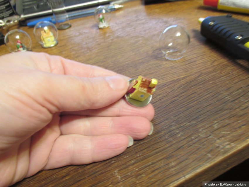 Снежные шары для кукол. Я это сделал