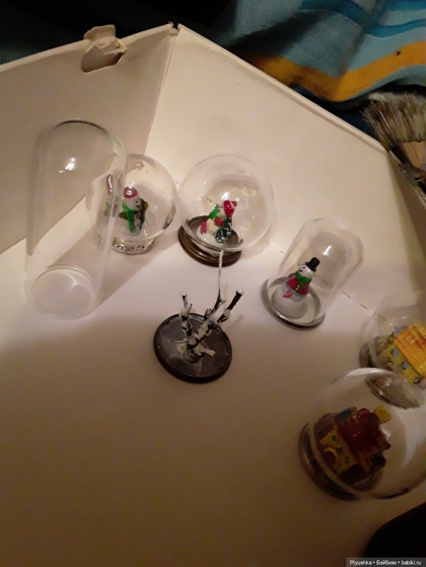 Снежные шары для кукол. Я это сделал