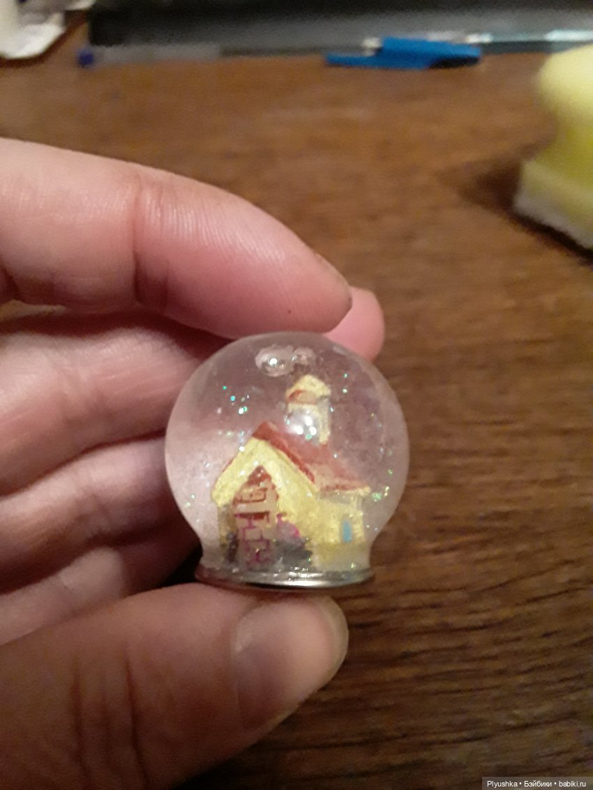 Снежные шары для кукол. Я это сделал