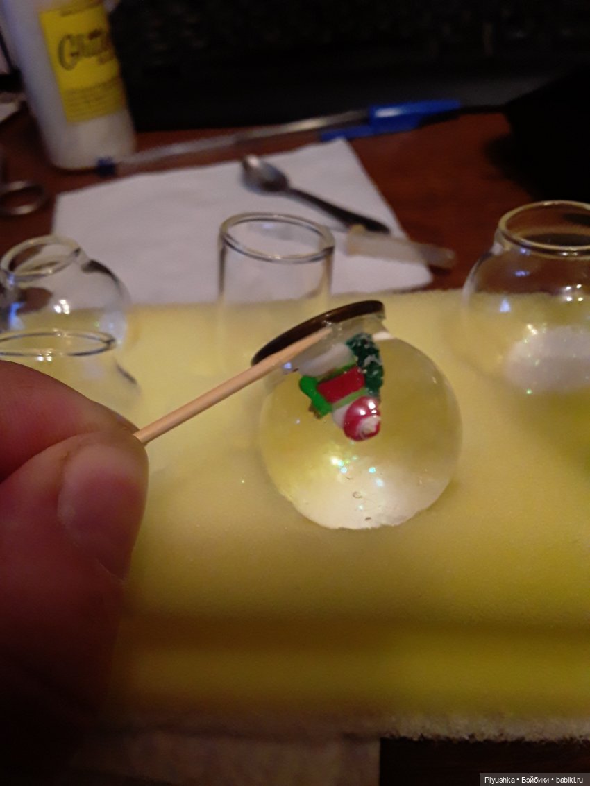 Снежные шары для кукол. Я это сделал