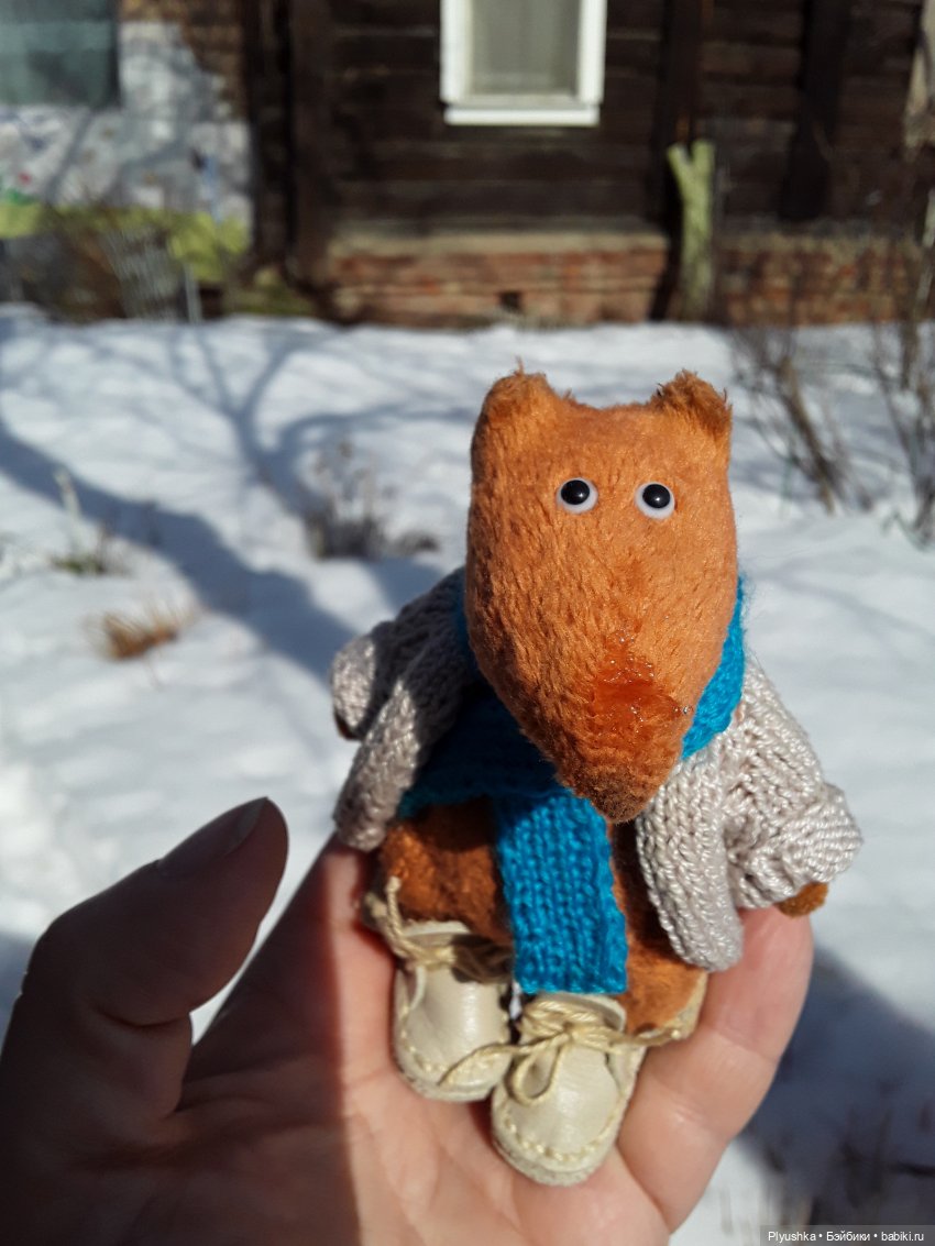 Весна на даче — Домашние фото авторских игрушек: Тедди (фото 3)